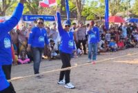 FOTO: Ketua DPC Partai Demokrat Kabupaten Sumenep, H. Indra Wahyudi, saat membuka lomba rakyat. @by_News9.id