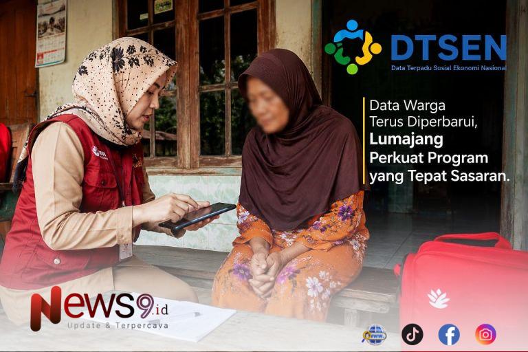 FOTO: Petugas Statistik ( Desil ) saat melakukan Pendataan warga. @by_News9.id