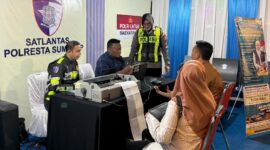 FOTO: Pelayanan kepolisian dengan masyarakat melalui momentum kegiatan publik. @by_News9.id
