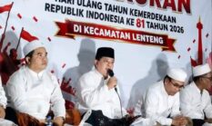 Tasyakuran HUT RI dan Maulid Nabi di Lenteng, Camat Ingatkan Bahaya Pinjol, Judol hingga Narkoba