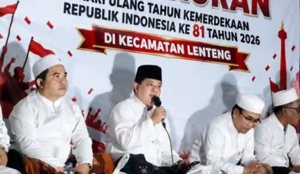 Tasyakuran HUT RI dan Maulid Nabi di Lenteng, Camat Ingatkan Bahaya Pinjol, Judol hingga Narkoba
