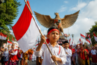 FOTO: (ilustrasi) Karnaval HUT RI di Kecamatan Batang-Batang. @by_News9.id