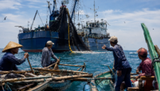 FOTO: (ilustrasi) Kapal cantrang dan purse seine (pursein) yang diduga semakin leluasa beroperasi di perairan Masalembu, @by_News9.id