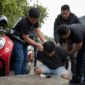 FOTO: (ilustrasi) Pria berinisial K (41) saat diamankan petugas. @by_News9.id