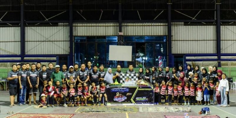 FOTO: Komunitas olahraga sepeda tanpa pedal, Pushbike Trunojoyo, Sampang saat menggelar Anniversary ke-2. @by_News9.id