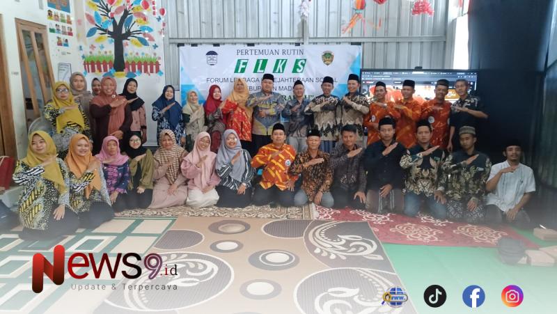 FOTO: Forum Lembaga Kesejahteraan Sosial (FLKS) Kabupaten Madiun. @by_News9.id