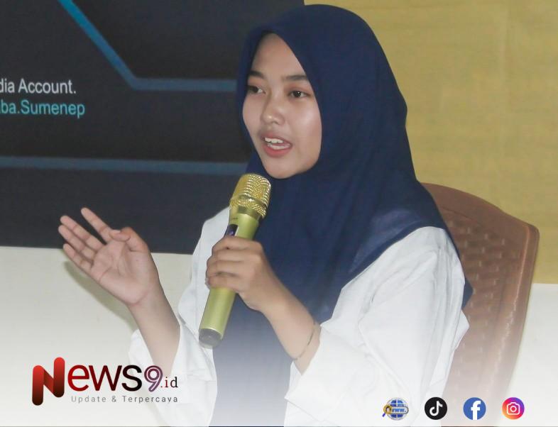 FOTO: Lesty Annatul Annisa', aktivis Korps Pergerakan Mahasiswa Islam Indonesia Putri (KOPRI) PMII UPI Sumenep, @by_News9.id