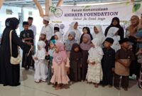 FOTO: Kegiatan rutin bulanan kenduri manis Khirata Foundation. @by_News9.id