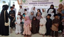 FOTO: Kegiatan rutin bulanan kenduri manis Khirata Foundation. @by_News9.id