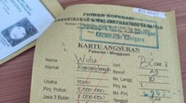 FOTO: Bukti pinjaman menggunakan identitas milik orang lain. @by_News9.id
