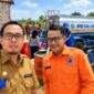 FOTO: Kepala Pelaksana (Kalaksa) BPBD Sumenep, Kamiluddin,  (kiri) bersama Kabid Pencegahan dan Kesiapsiagaan BPBD Sumenep, Moh. Ilyas, (kanan). @by_News9.id