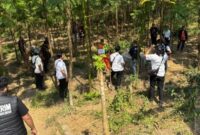 FOTO: Polres Probolinggo saat Rekontuksi di tempat kejadian perkara. @by_News9.id