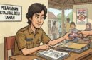 FOTO: (ilustrasi) Pengurusan dokumen pertanahan, Akta Jual Beli/sertifikat. @by_News9.id