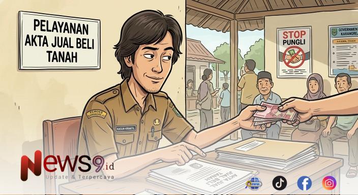 FOTO: (ilustrasi) Pengurusan dokumen pertanahan, Akta Jual Beli/sertifikat. @by_News9.id