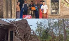 Angin Kencang Robohkan Atap Rumah Warga Pakuniran, BPBD Probolinggo Salurkan Bantuan