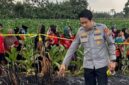 FOTO: Petugas telah mengamankan pasang garis police lokasi dan melakukan pemeriksaan awal di TKP. @by_News9.id