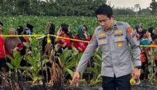 FOTO: Petugas telah mengamankan pasang garis police lokasi dan melakukan pemeriksaan awal di TKP. @by_News9.id