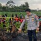 FOTO: Petugas telah mengamankan pasang garis police lokasi dan melakukan pemeriksaan awal di TKP. @by_News9.id