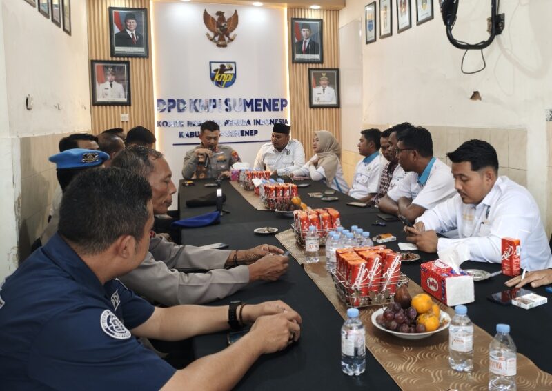 FOTO: DPD KNPI Kabupaten Sumenep menerima kunjungan Kapolresta Sumenep. @by_News9.id