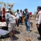FOTO: Penemuan seorang perempuan dalam kondisi meninggal dunia di area tanah tegal. @by_News9.id