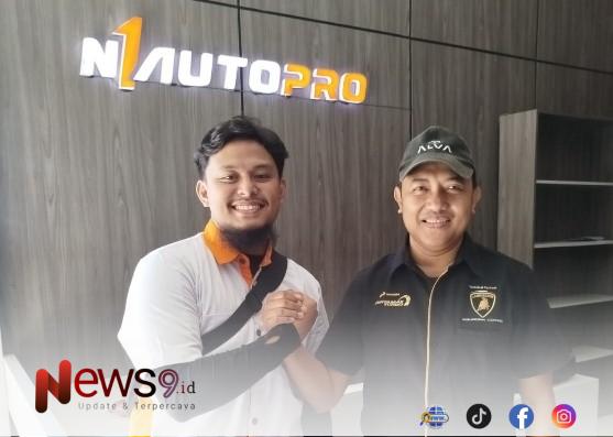 FOTO: Yudi Ananta - Founder KONUS (foto kanan) bersama Muhammad Nelwan Fasha - CEO N1 Auto Pro (foto kiri). @by_News9.id