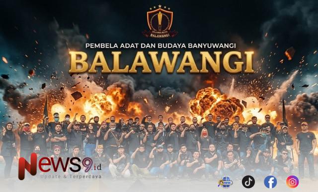FOT: Organisasi Masyarakat (Ormas) Pembela Adat dan Budaya Banyuwangi (Balawangi). @by_News9.id