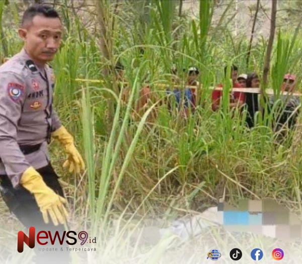 FOTO: Polsek Sumber bersama Pamapta dan Tim Satreskrim Polres Probolinggo melakukan pemeriksaan tempat kejadian perkara. @by_News9.id