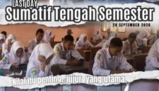 FOTO: Pelaksanaan Sumatif Tengah Semester (STS). @by_News9.id