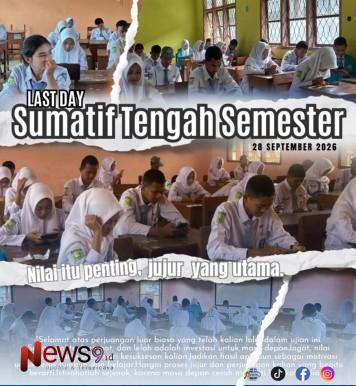FOTO: Pelaksanaan Sumatif Tengah Semester (STS). @by_News9.id