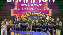FOTO: Spanetsa FC, tim futsal SMP Negeri 3 Sampang, @by_News9.id