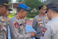 FOTO: Kasi Propam Iptu Suwandi dalam kegiatan Penegakan Ketertiban dan Disiplin (Gaktibplin). @by_News9.id