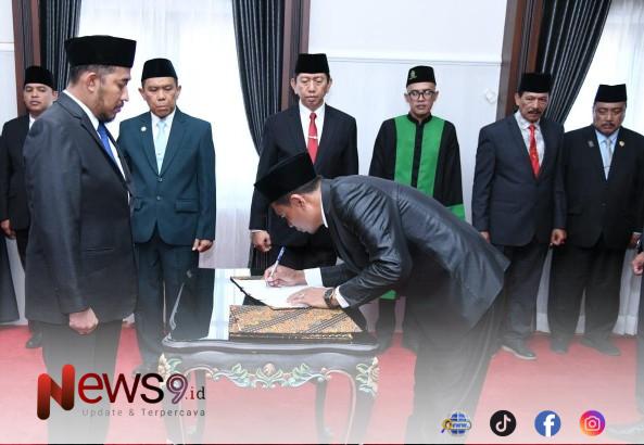 FOTO: Pelantikan empat Pejabat Pimpinan Tinggi Pratama Pemkab Sumenep. @by_News9.id