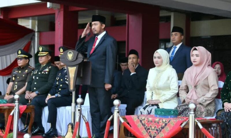 FOTO: Bupati Sumenep Achmad Fauzi Wongsojudo saat mengikuti upacara peringatan Hari Kesaktian Pancasila. @by_News9.id