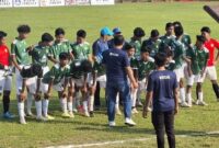 FOTO: Salah satu tim yang berlaga pada Piala AF Sport U17 Football Competition 2026. @by_News9.id