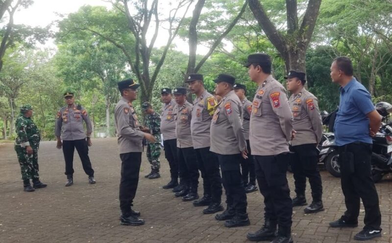 FOTO: Jajaran TNI dan Polri bersama unsur terkait turut dilibatkan dalam pengamanan kegiatan. @by_News9.id