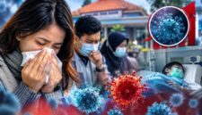 FOTO: (ilustrasi) Kasus infeksi saluran pernapasan akut (ISPA). @by_News9.id