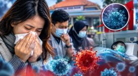 FOTO: (ilustrasi) Kasus infeksi saluran pernapasan akut (ISPA). @by_News9.id