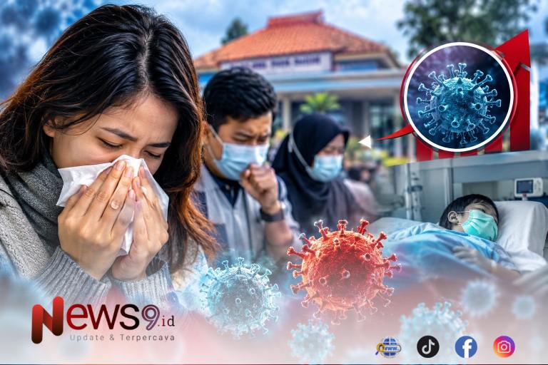 FOTO: (ilustrasi) Kasus infeksi saluran pernapasan akut (ISPA). @by_News9.id