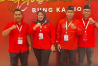 FOTO: Anggota DPRD Fraksi PDI P Kabupaten Sampang Imam Buchori Muslim, S.Pd., Suhuvil Mukarromah, Hakam, S.Hum., Iwan Effendi. @by_News9.id