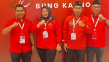 FOTO: Anggota DPRD Fraksi PDI P Kabupaten Sampang Imam Buchori Muslim, S.Pd., Suhuvil Mukarromah, Hakam, S.Hum., Iwan Effendi. @by_News9.id
