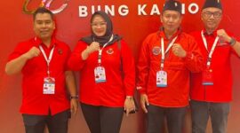 FOTO: Anggota DPRD Fraksi PDI P Kabupaten Sampang Imam Buchori Muslim, S.Pd., Suhuvil Mukarromah, Hakam, S.Hum., Iwan Effendi. @by_News9.id