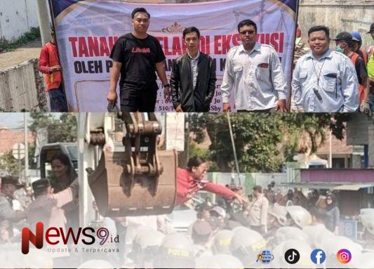 FOTO: Lokasi Proses Exekusi tanah. @by_News9.id