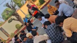 FOTO: IMI dalam Aksi Demonstrasi di Universitas PGRI Sumenep. @by_News9.id