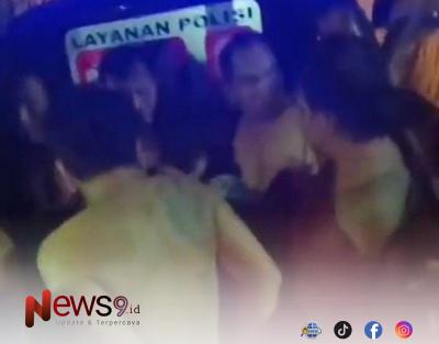 FOTO: Saat tujuh orang, terdiri atas enam laki-laki dan satu perempuan diamankan. @by_News9.id