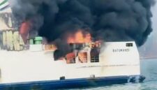 FOTO: Kondisi Kapal Motor Penyeberangan (KMP) Batumandi. @by_News9.id