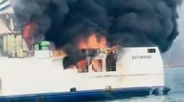 FOTO: Kondisi Kapal Motor Penyeberangan (KMP) Batumandi. @by_News9.id