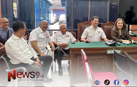FOTO: Sidang praperadilan pidana Devi Taurisa di Pengadilan Negeri Jakarta Selatan. @by_News9.id