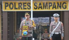 FOTO: Kapolres Sampang AKBP Anang Hardiyanto saat memimpin Apel. @by_News9.id