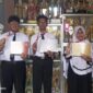 FOTO: Lima siswa SMP Integral Luqman Al Hakim Sumenep yang berhasil meraih medali dalam ajang HKIMO. @by_News9.id