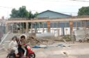 FOTO: Lokasi pembangunan gedung olahraga di Kecamatan Glenmore, @by_News9.id